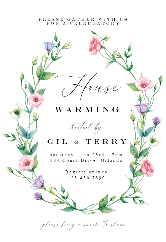 Make Personalized Housewarming Invitations Online for Free  Fotor